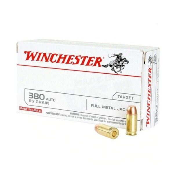 WINCHESTER 380 AUTO 95GR FMJ 50ct