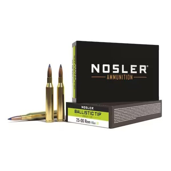 NOSLER 25-06 REM 115gr BALLISTIC TIP 20ct