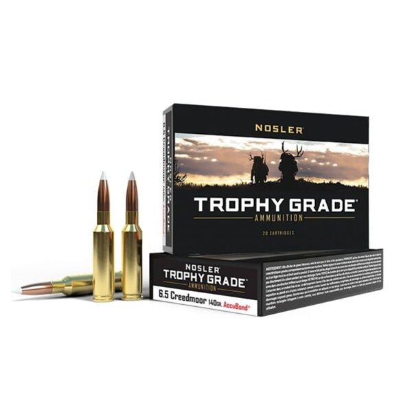 NOSLER 6.5 CREEDMOOR 140gr ACCUBOND TROPHY GRADE 20ct