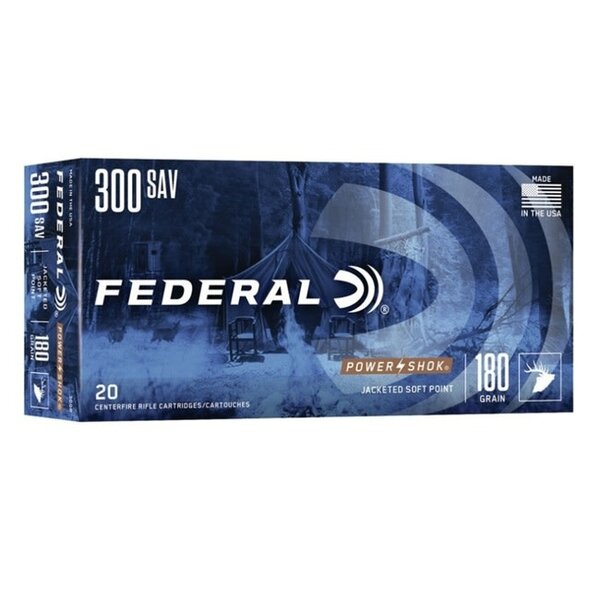 FEDERAL 300 SAVAGE 180gr JSP POWER SHOK 20ct