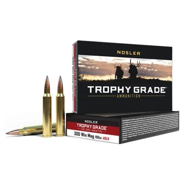 NOSLER 300 WIN 190gr ABLR TROPHY GRADE 20ct