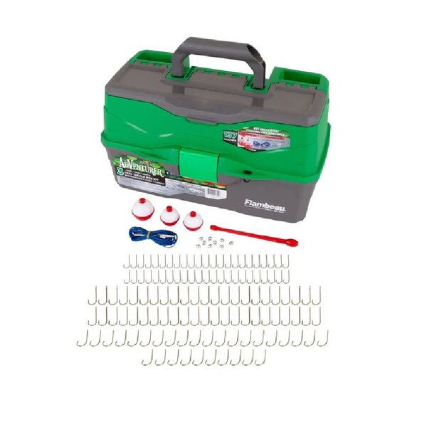 FLAMBEAU Three Tray Adventure Tackle Box Kit 137pc