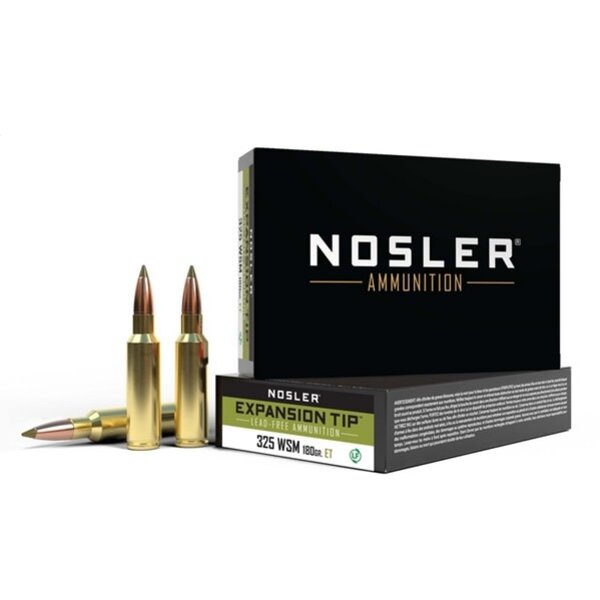 NOSLER 325 WSM 180gr Expantion Tip Trophy Grade 20ct