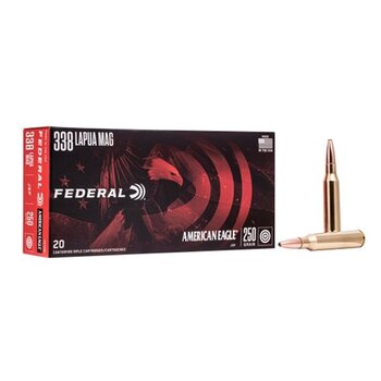 FEDERAL 338 LAPUA MAGNUM 250gr AMERICAN EAGLE JSP 20ct