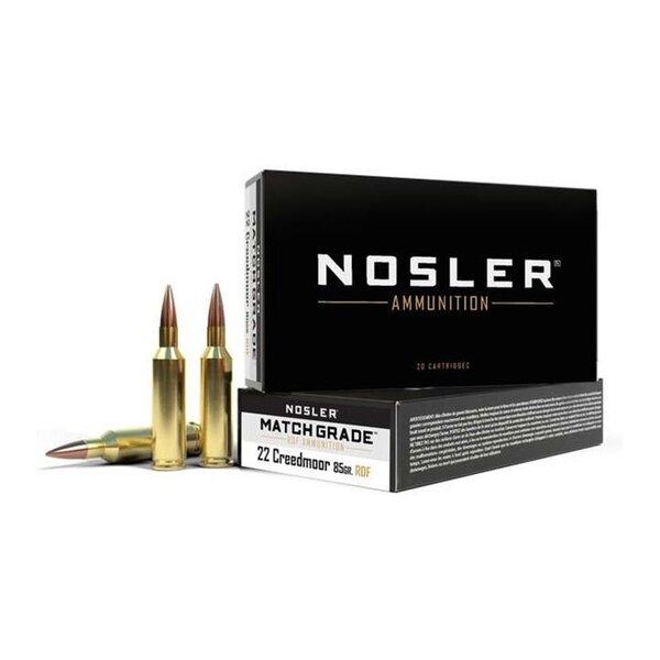 NOSLER 22 Creedmoor 85gr RDF 20ct