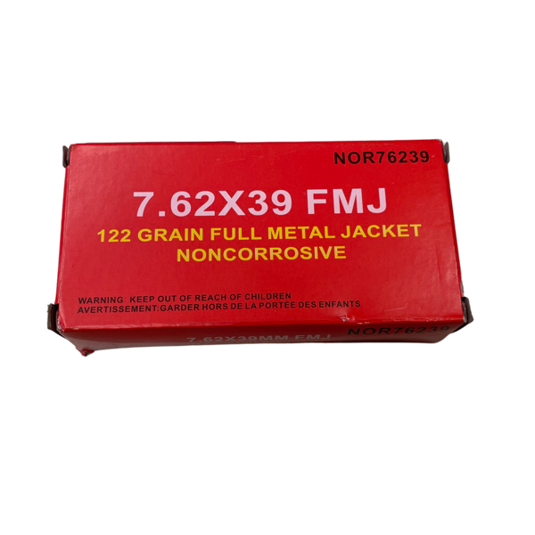 NORINCO 7.62x39 122gr FMJ Non Corrosive 20ct