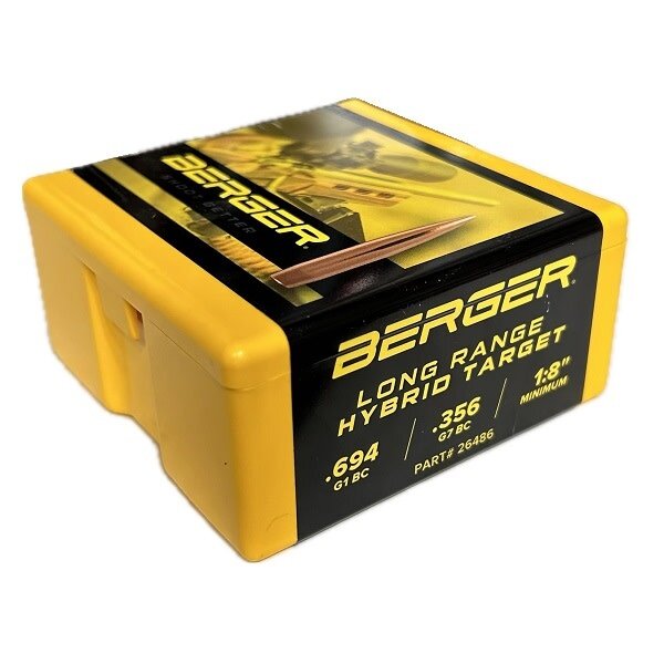 BERGER BERGER BULLETS 6.5mm 153.5gr LR HYBRID TARGET 100ct