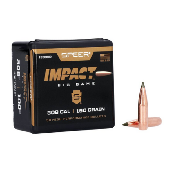 SPEER BULLETS IMPACT BIG GAME 308 Cal 190gr 50ct