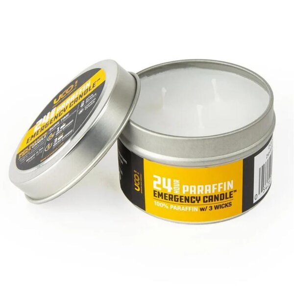 UCO GEAR 24hr PARAFFIN EMERGENCY CANDLE w/3 Wicks