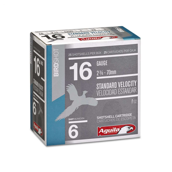 AGUILA 16ga 2-3/4" 6 Shot Bird Shot 25ct