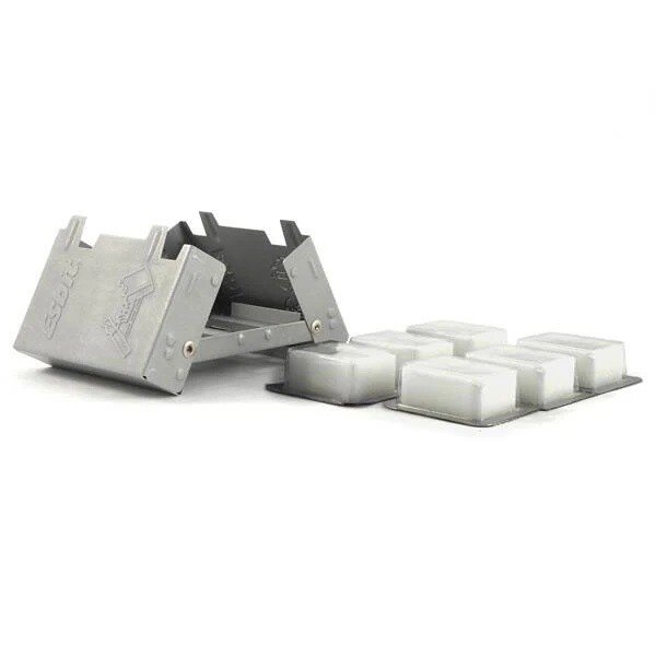 ESBIT POCKET STOVE w/Windshield Small 6pc Fuel x14g