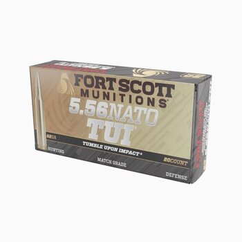 Fort Scott Munitions 5.56 NATO SBS TUI 62gr 20ct