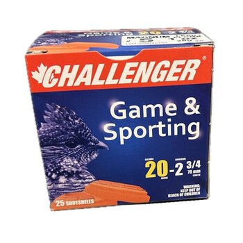 CHALLENGER 20ga 2-3/4" 1oz MAGNUM #5 GAME & SPORTING 25ct