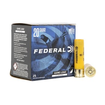 FEDERAL 20ga 2-3/4" 1oz GAME LOAD #6 25ct