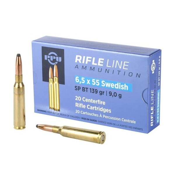 PPU 6.5x55 SWEDISH 139gr SP BT 20ct