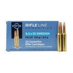 PPU 6.5x55 SWEDISH 139gr FMJ BT 20ct