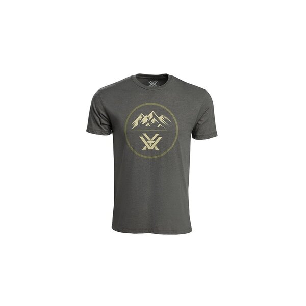 VORTEX Three Peaks T-Shirt Dark Olive Heather