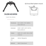 CADEX FALCON BIPOD AES w/QD ARCA MOUNT