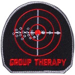 FOX OUTDOOR Patch Group Therapy Black/Red 3"x3"