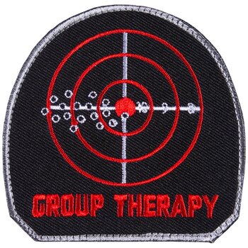 FOX OUTDOOR GROUP THERAPY PATCH Black/Red 3"x3"