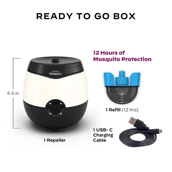 THERMACELL EL55 RECHARGABLE MOSQUITO REPELLENT w/Light