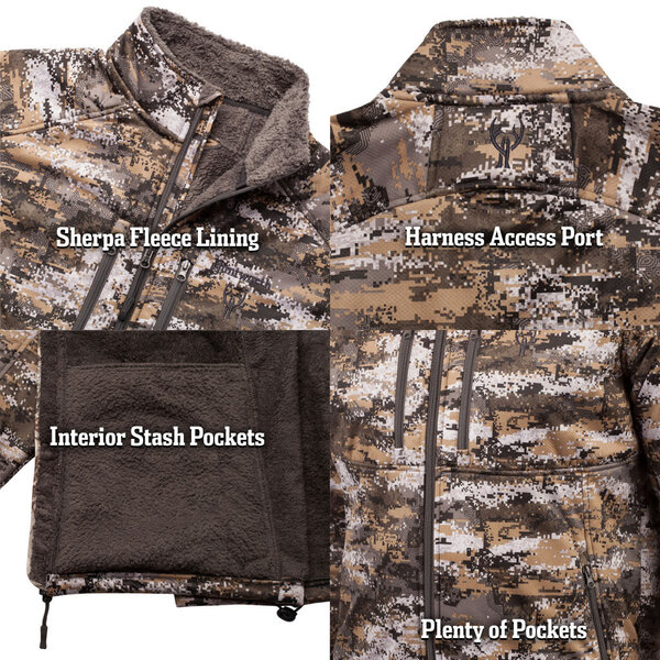 HUNTWORTH Houlton Heavyweight Soft Shell Disruption Camo Jacket