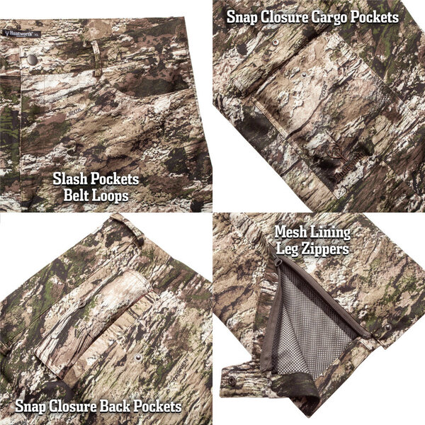 HUNTWORTH Winsted Lightweight Tricot Rain Pant Tarnen