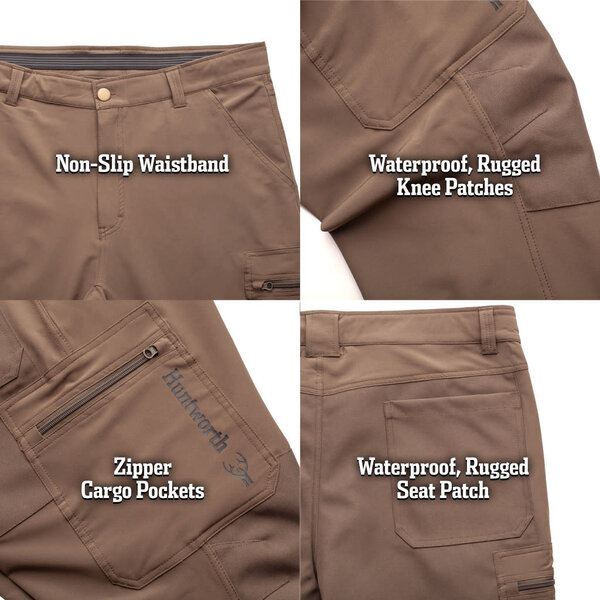 HUNTWORTH Durham Lightweight Ash Brown Pant