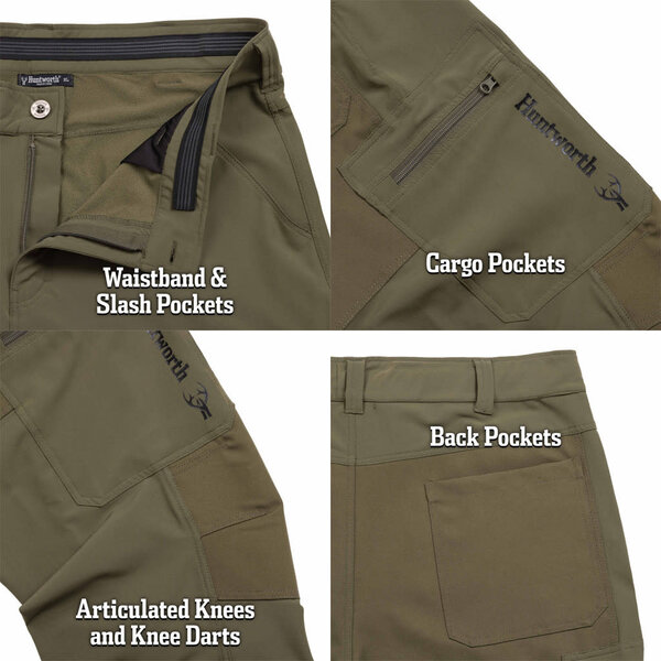 HUNTWORTH Durham Lightweight Olive Green Pant