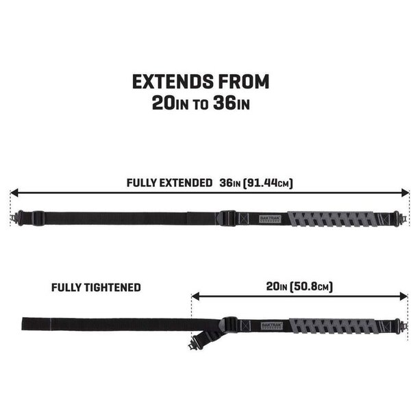 ALLEN Bak Trak Traction Rifle Sling  w/Swivels Black/Gray