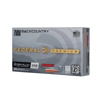FEDERAL 7mm Backcountry 168gr Barnes LRX 20ct