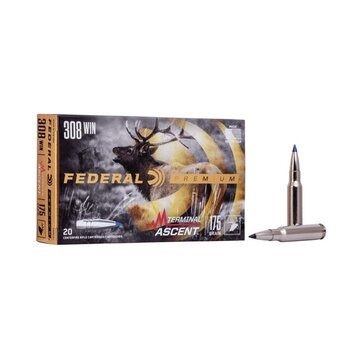 FEDERAL 308 Win 175gr PREMIUM TERMINAL ASCENT 20ct