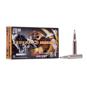 FEDERAL 270 Win 136gr PREMIUM TERMINAL ASCENT 20ct