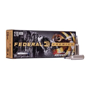 FEDERAL 270 WSM 136gr PREMIUM TERMINAL ASCENT 20ct