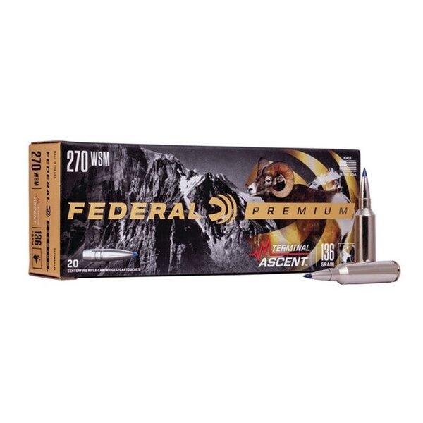 FEDERAL 270 WSM 136gr Terminal Ascent 20ct