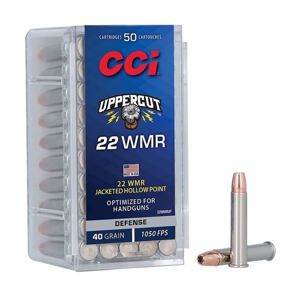 CCI 22 WMR 44gr Uppercut Copper Plated HP 50ct