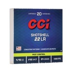 CCI 22 LR Shotshell 31gr 1/15oz #12 1000fps 20ct