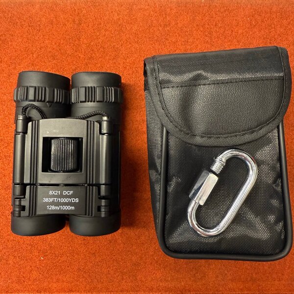 UNEX 8x21 BINOCULAR w/NYLON CASE/BELT LOOP