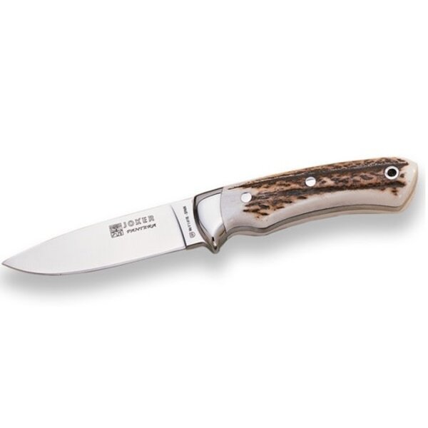 JOKER KNIVES Pantera Bushcraft Deer Antler Handle