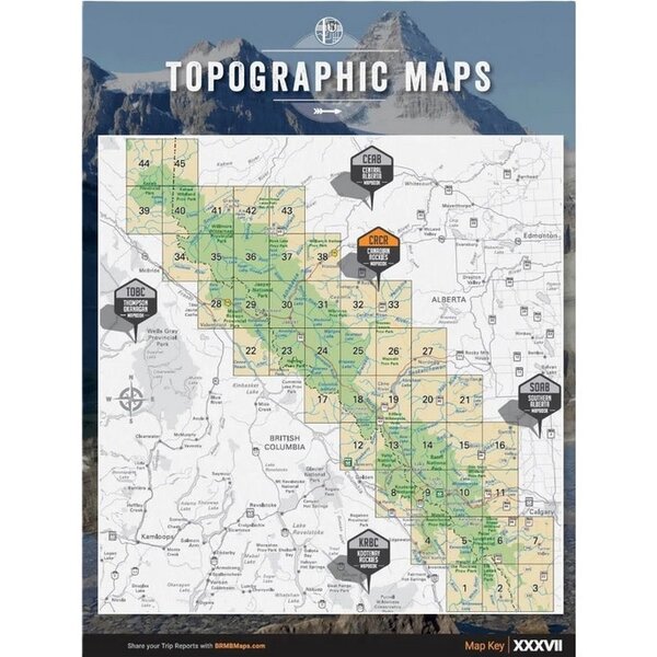 BACKROAD MAPS Canadian Rockies 4th Editon