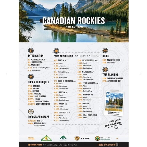 BACKROAD MAPS Canadian Rockies 4th Editon