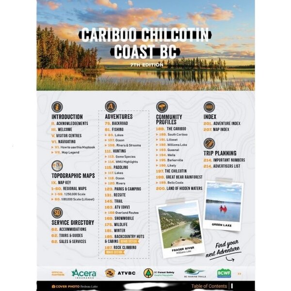 BACKROAD MAPS Cariboo Chilcotin BC 7th Edition