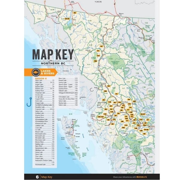 BACKROAD MAPS Northern BC Fishing 4th Edition