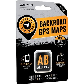 Backroad Maps Alberta GPS Maps SD For Garmin