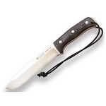 JOKER KNIVES Nomad 6.5" Camp Knife Black Micarta Handle with Firesteel