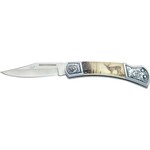JOKER KNIVES Zamak Handle Decorated Deer Folding Knife
