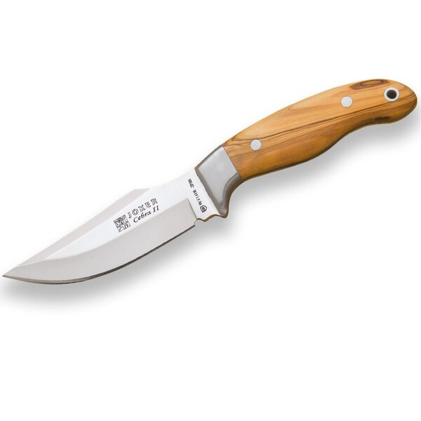 JOKER KNIVES Cebra II Skinning Knife Olive Wood