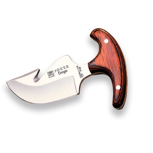 JOKER KNIVES Dogo Desmogue Red Wood 3.35"