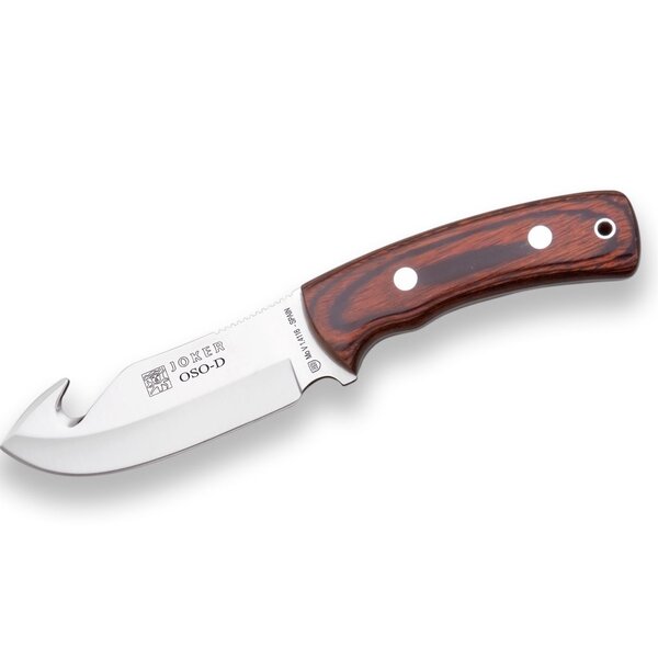 JOKER KNIVES OSD Red Wood 4.75" Skinning Knife