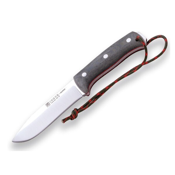 JOKER KNIVES Nomad Canvas Micarta Handle Black w/Flint
